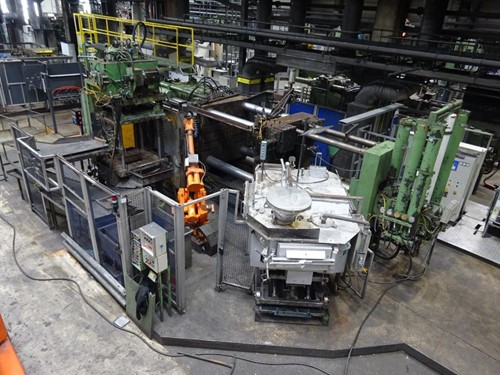 Oleo-Press-OP-1500-die-casting-cell-p1 Oleo Press OL 1500 cold chamber die casting machine KK1589, used