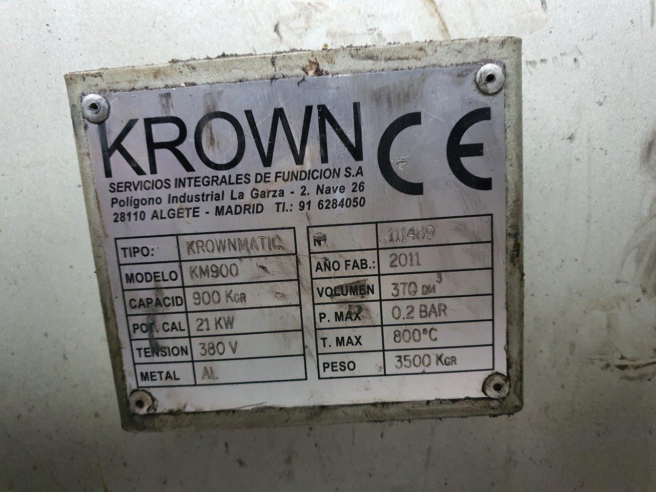 Krown Krownmatic KM 900 dosing furnace O1698, used Krown Krownmatic KM 900 dosing furnace O1698, used