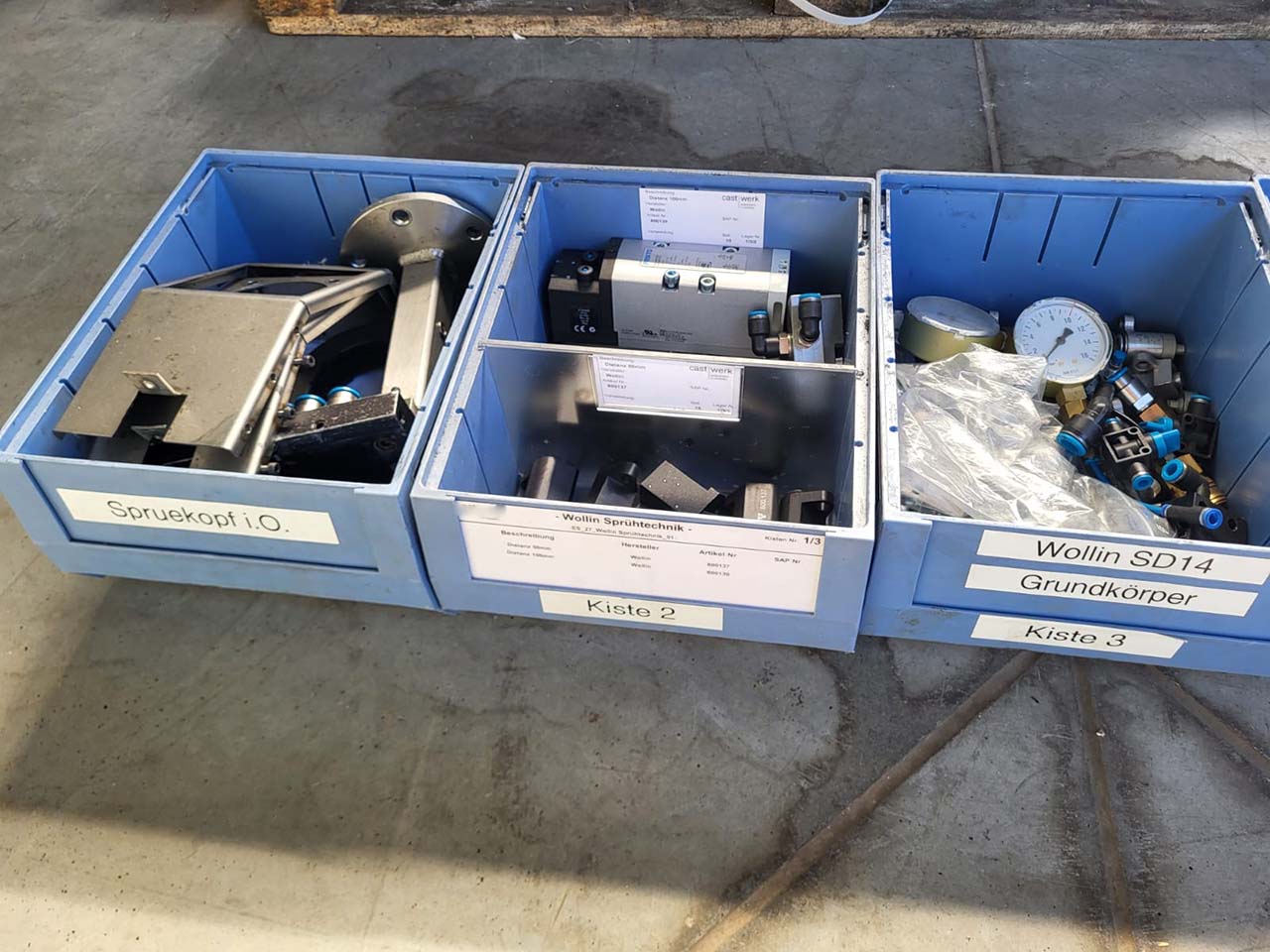 Wollin mirco die spraying tools ZU2262, used Wollin mirco die spraying tools ZU2262, used