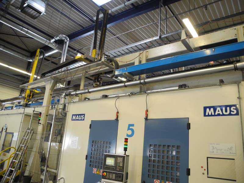 Maus drilling- and turning center for aluminium wheels line 5, used