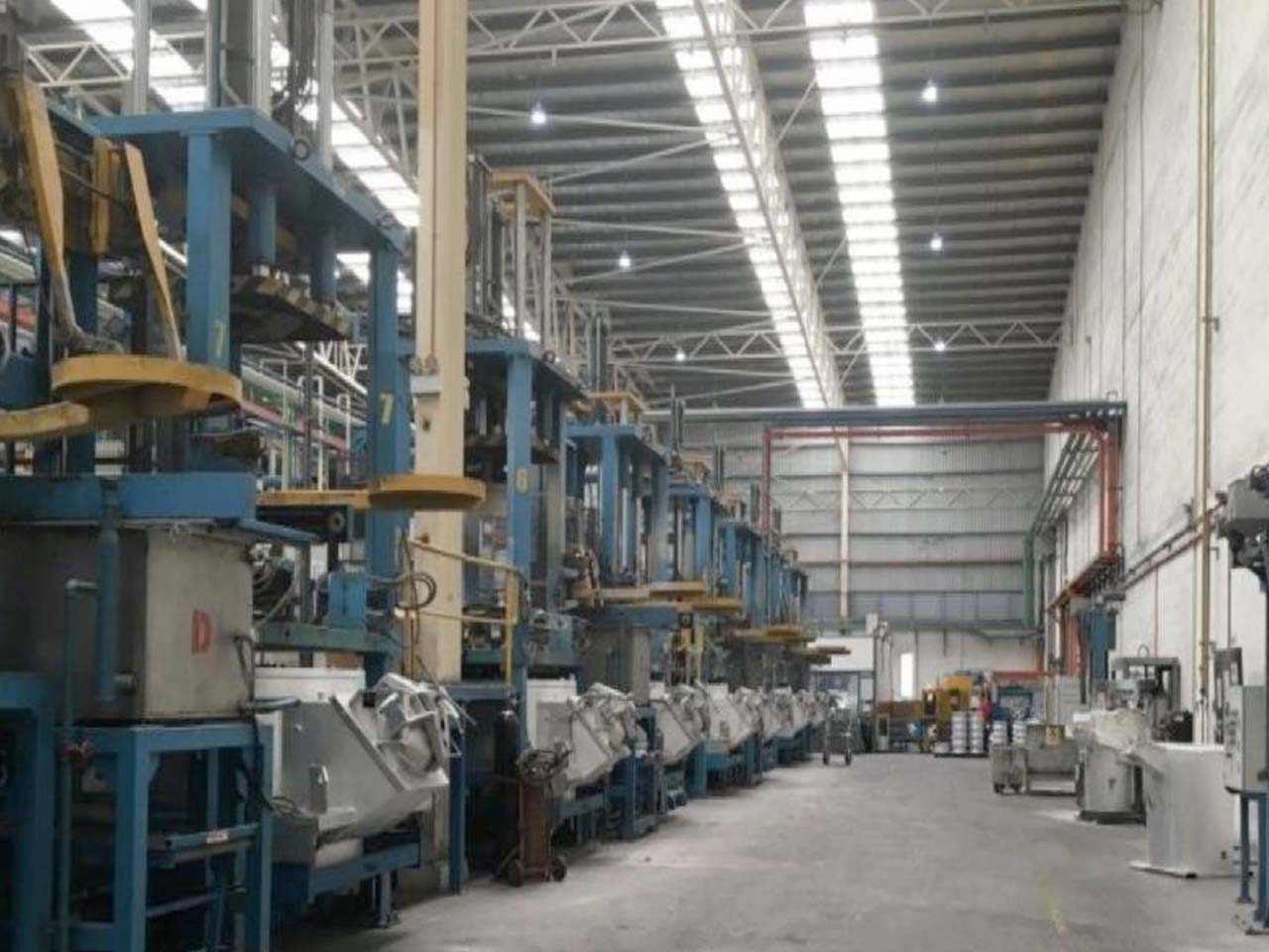 production plant for cylinder head, used