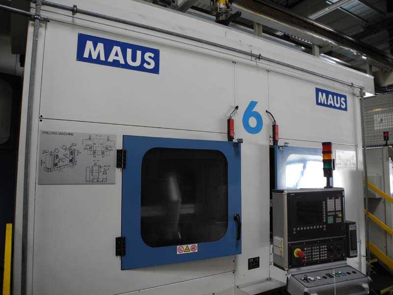 Maus drilling- and turning center for aluminium wheels line 6, used