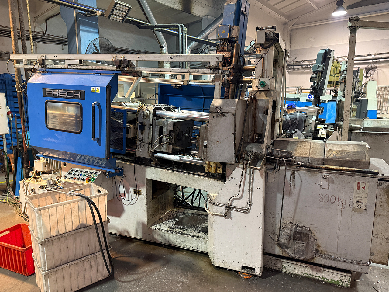 Frech DAW 125 hot chamber die casting machine WK1474, used