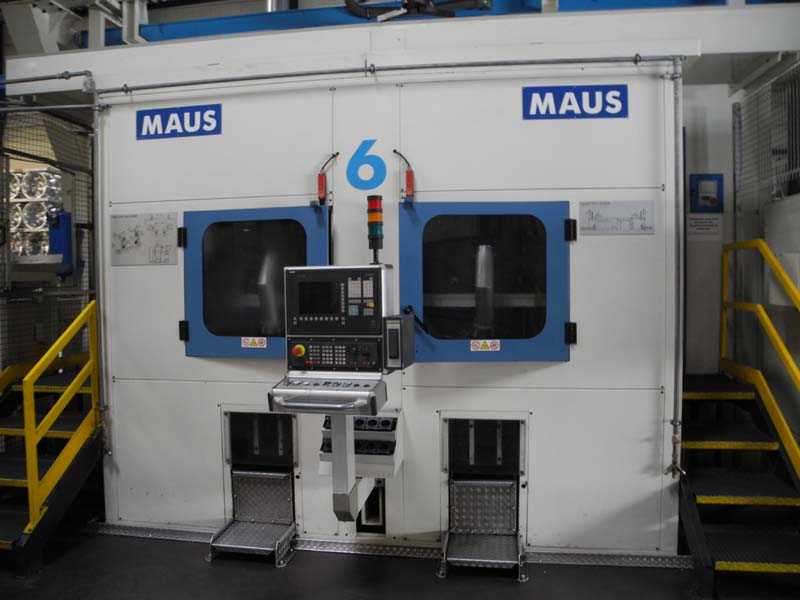 Maus drilling- and turning center for aluminium wheels line 6, used