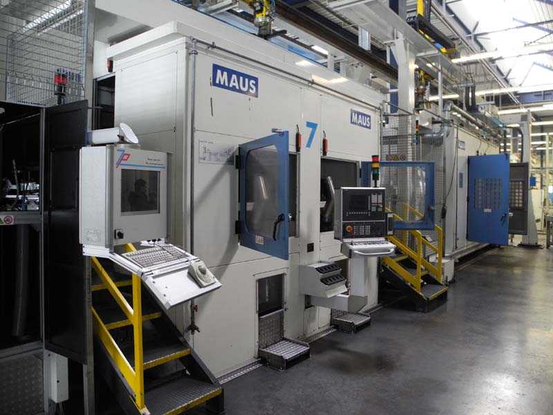 Maus drilling- and turning center for aluminium wheels line 7, used